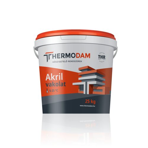 THERMODAM akril vékonyvakolat, törtfehér, 25kg
