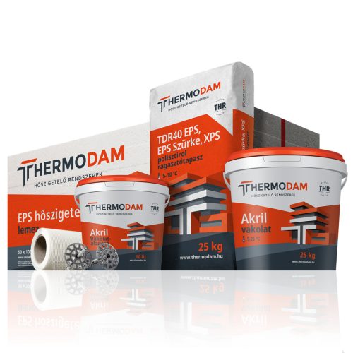 Thermodam komplett EPS homlokzati szigetelő rendszer (Szürke)